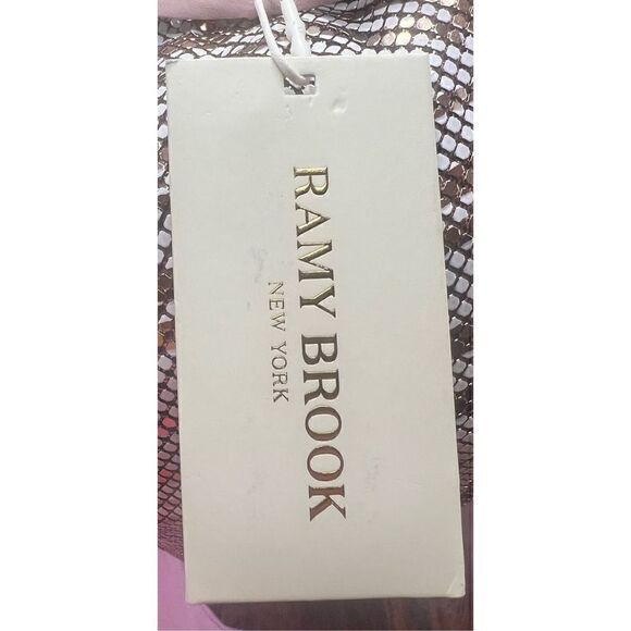 Ramy Brook Pink Tallon Metallic Chainmail Geo Sleeveless Minidress NWT Size 2 - Picture 9 of 9